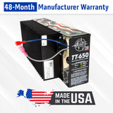 Lester TT-650W Battery Charger with DC 3-Pin Cord for EZGO RXV & TXT