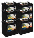 Crown 6V Golf Cart Battery CR-205 6V/205Ah (6 Pack, 36V)