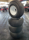 Set of 4 Golf Cart Tires and Wheels (pre-mounted)