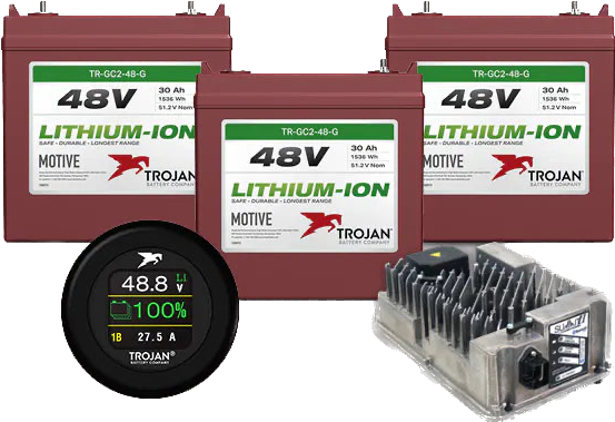 Trojan® - 48Volt 90Ah Lithium Battery Complete Bundle