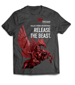 Trojan Battery- 'Release the Beast' Lithium T-shirt