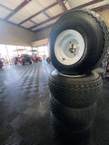 Set of 4 Golf Cart Tires and Wheels (pre-mounted)