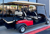 2008 Club Car Precedent 6pr Limo in Red w/ New Batteries