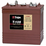 Trojan T-105 6V/225Ah 6 Volt Golf Cart Battery (8 Pack, 48V)