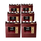 Trojan Battery  8 Volt Trojan T-875 Golf Cart Battery 8V/170Ah (6 Pack, 48V)