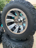 10” REVOLVER GOLF CART WHEELS AND ALL TERRAIN TIRES