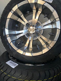 Best Selling - 12" Golf Cart Wheels Mounted to 215/40-12 Low Profile Tires