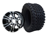 12" BullDog Wheels & Tire Combo