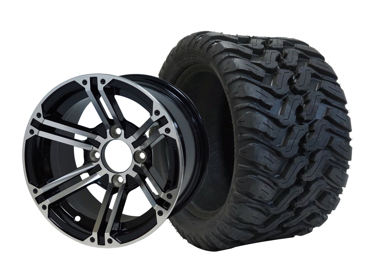 12" Terminator Wheels & Tire Combo The Golf Cart Farm