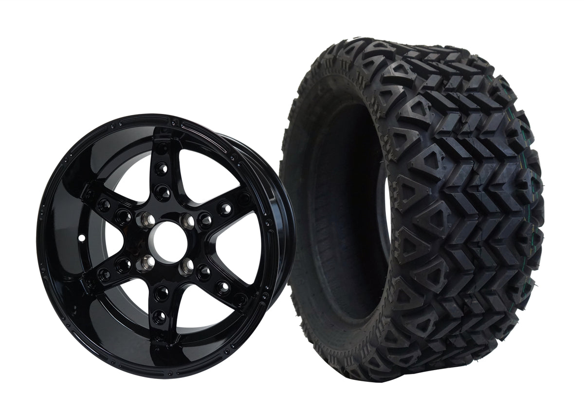 14" Turbine Wheels & Tire Combo The Golf Cart Farm