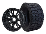 14" VooDoo Black Wheels & Tire Combo