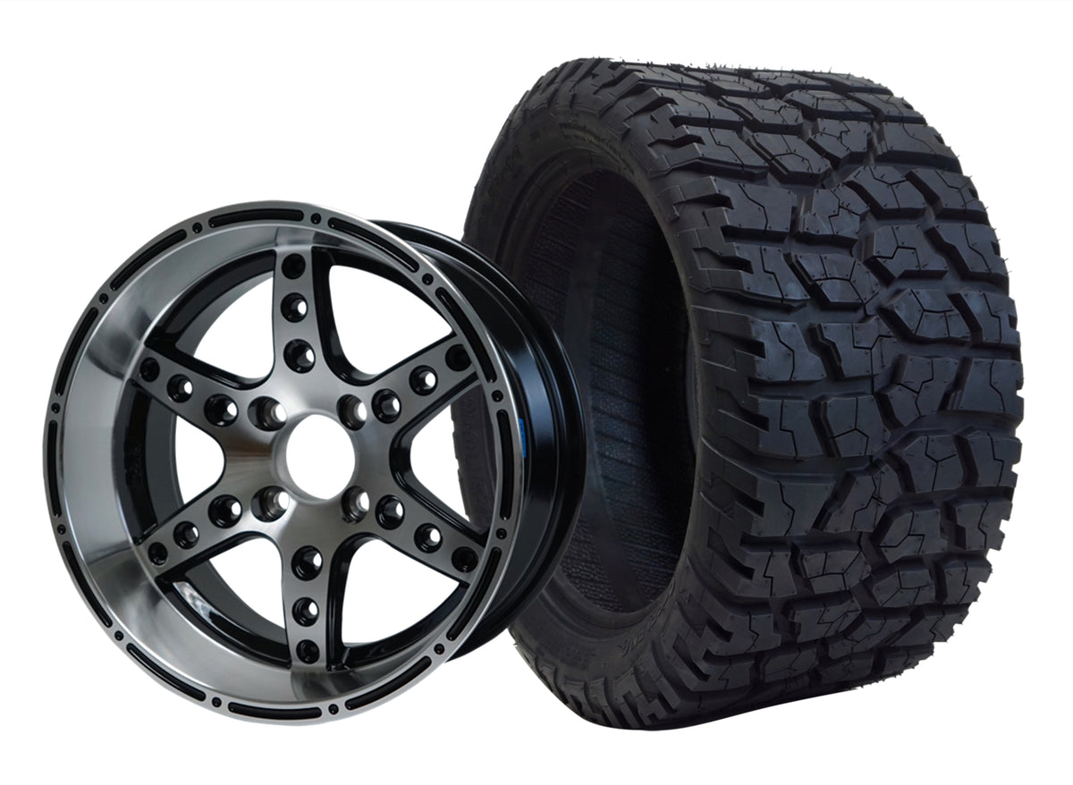 14" Turbine Wheels & Tire Combo The Golf Cart Farm
