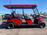 2023 Bintelli - Beyond in Red Limo 6PR Golf Cart w/ Bluetooth Sound Bar & LED Underglow