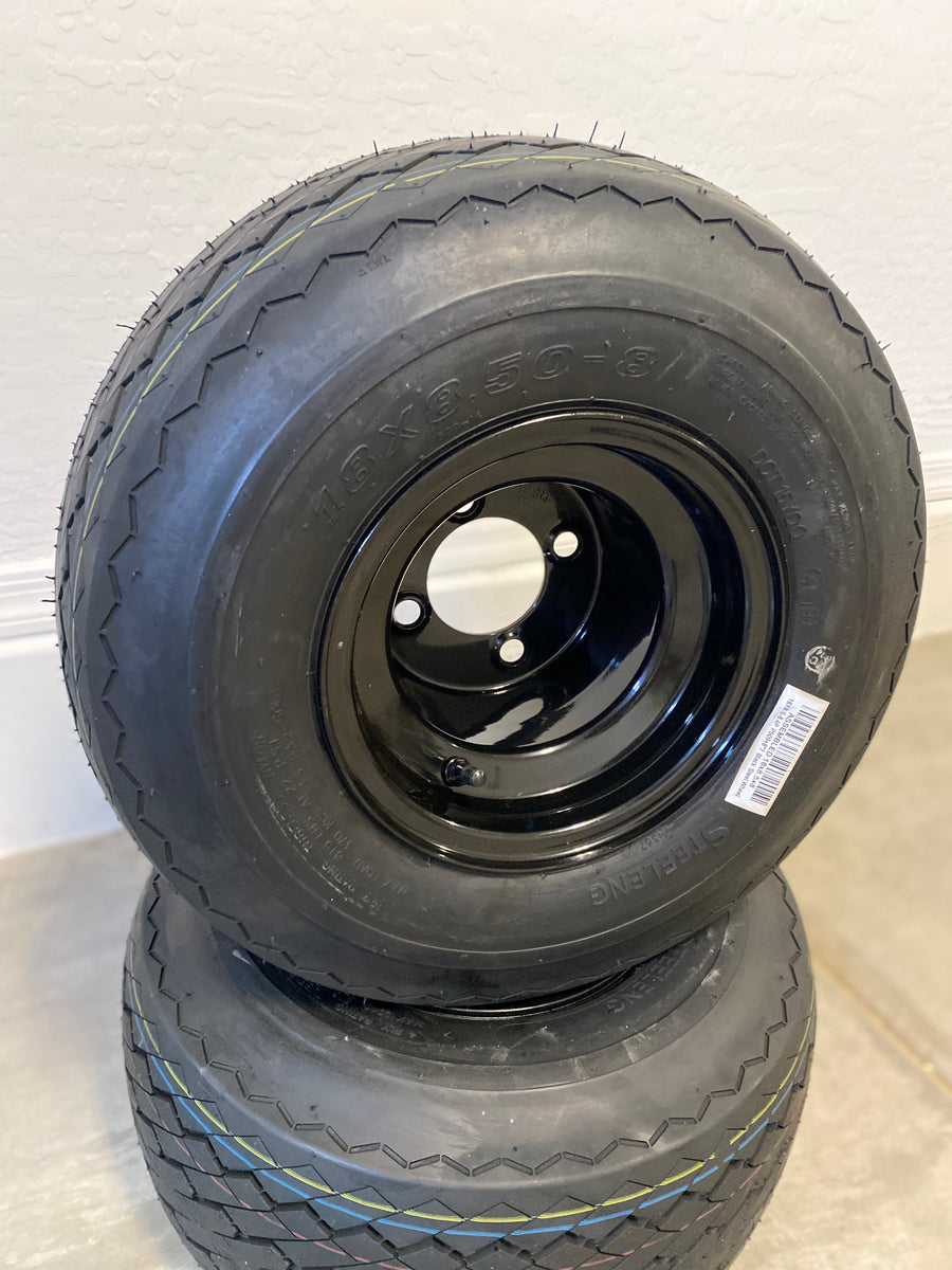 Set of 4 Golf Cart Tires and Wheels (Premounted) The Golf Cart Farm