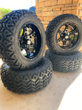 14” Wheels Mounted to 23” All Terrain Tires