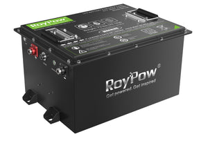 RoyPow - 48 Volt 50AH - Complete Golf Cart Lithium Battery Bundle
