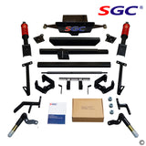 6" LKTX09 – SGC LIFT KIT - HEAVY DUTY BUILT-IN COIL-OVER SHOCK A-ARM KIT FOR EZGO TXT/PDS (2001.5-2013) ELECTRIC